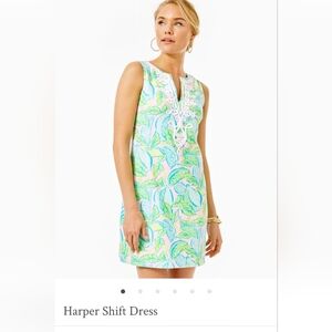 Lilly Pulitzer Harper Shift Dress- Urchin Pink- XXL